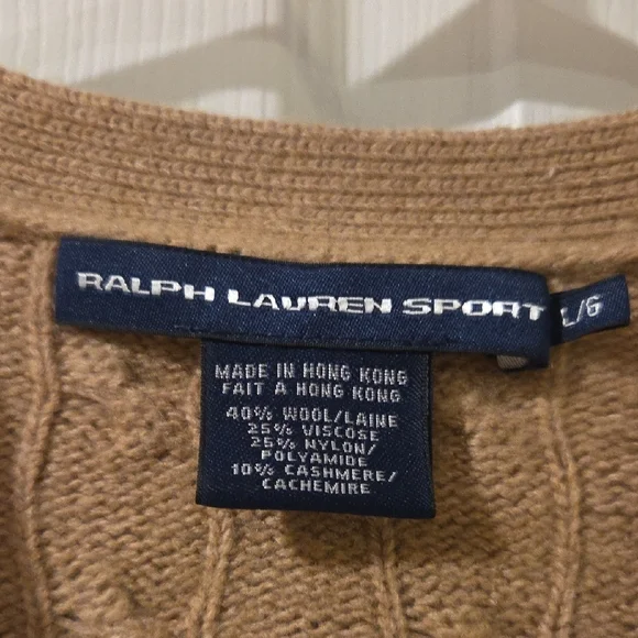 Ralph Lauren Sport Cable Knit Cardigan - Picture 2 of 8